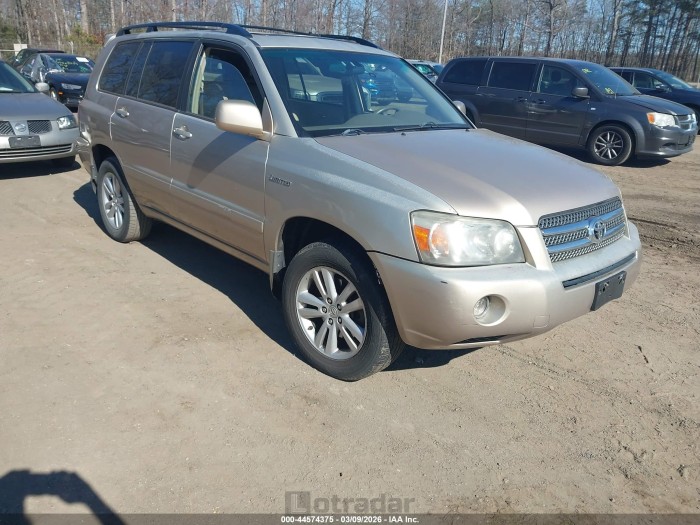 Toyota Highlander 2006 VIN JTEEW21A360011926