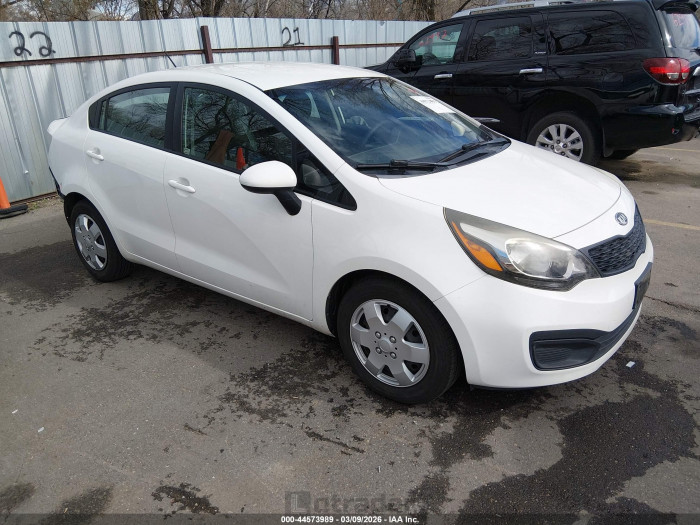 Kia Rio 2013 VIN KNADM4A3XD6132222