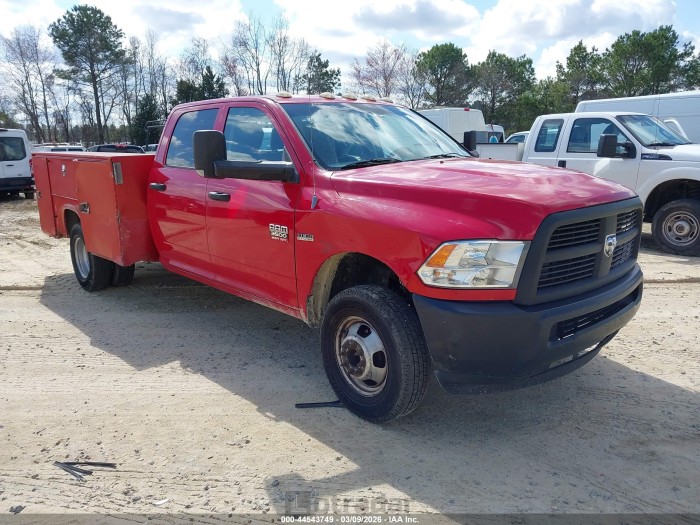 Ram 3500 2012 VIN 3C7WDSCT3CG289071