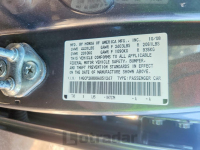 Honda Accord 2009 1HGCP26899A051247