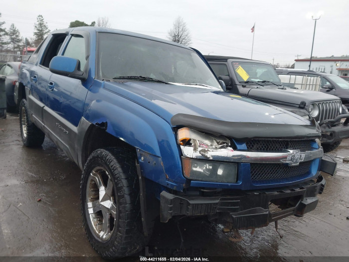 Chevrolet Avalanche 2003 VIN 3GNEK13T63G331989