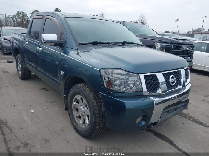Nissan TITAN 2004 VIN 1N6AA07B34N589737