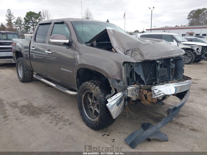 Gmc SIERRA 2008 VIN 2GTEK13M281219997