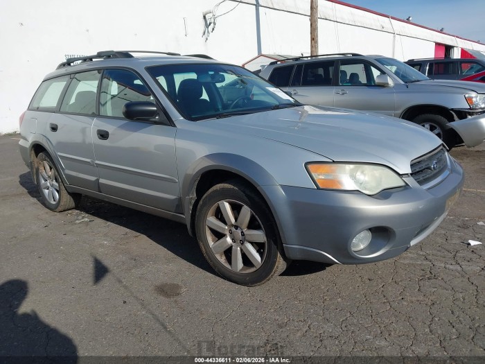 Subaru Outback 2006 VIN 4S4BP61C667334447