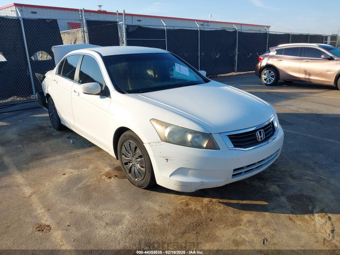 Honda Accord 2010 VIN 1HGCP2F33AA072510