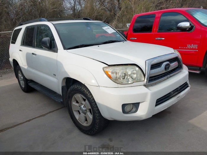 Toyota 4runner 2008 VIN JTEZU14R08K022599