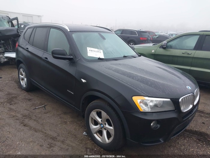 BMW X3 2012 VIN 5UXWX5C53CL726463