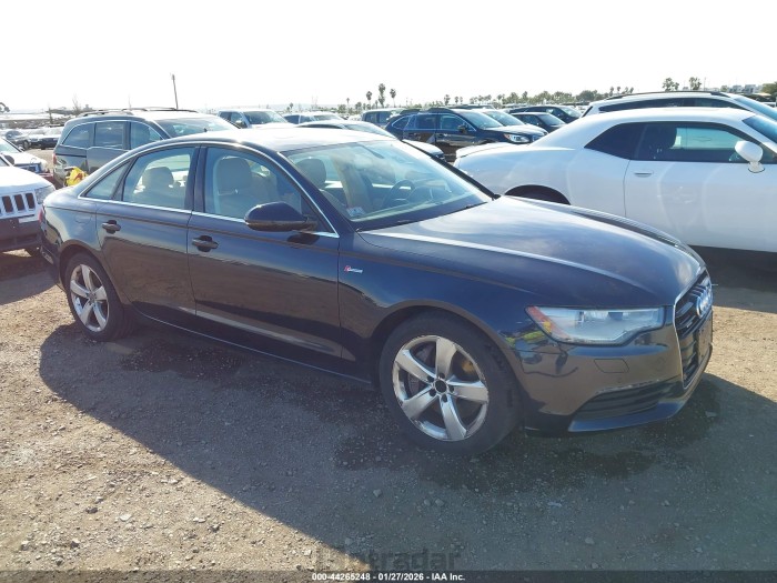 Audi A6 2012 VIN WAUGGAFC9CN145446