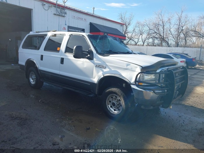 Ford Excursion 2003 VIN 1FMSU41P43EC07753
