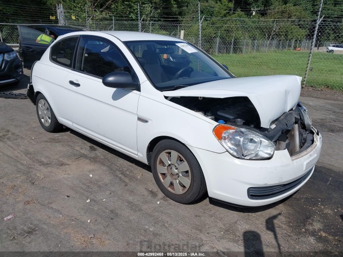 Hyundai Accent 2007 VIN KMHCM36C67U042627