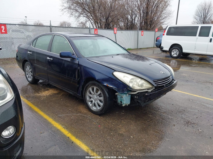 Lexus ES 2004 VIN JTHBA30G740009576