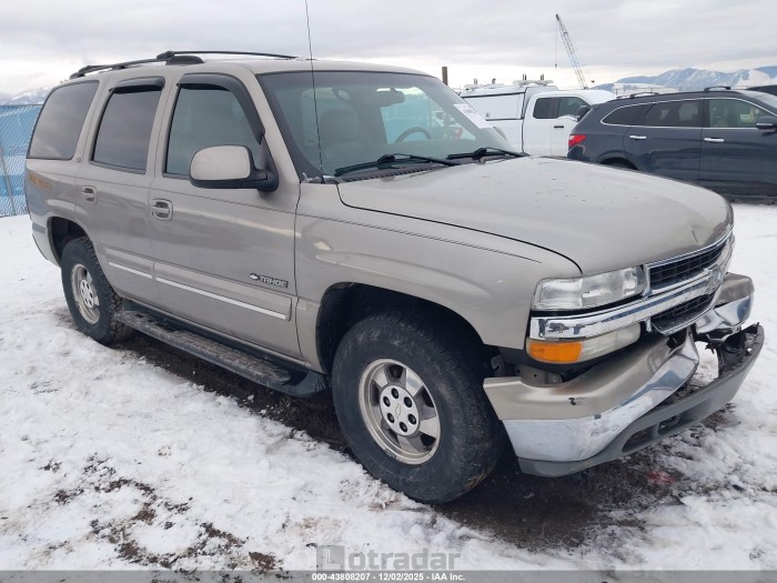 Chevrolet Tahoe 2001 VIN 1GNEK13T51J270629