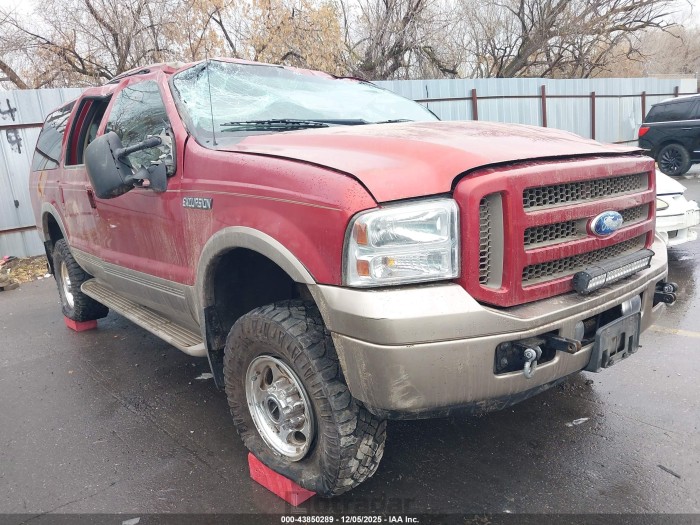 Ford Excursion 2005 VIN 1FMSU45P75ED12851