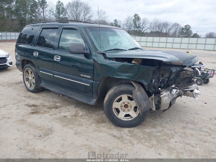 Chevrolet Tahoe 2001 VIN 1GNEC13T41R215359