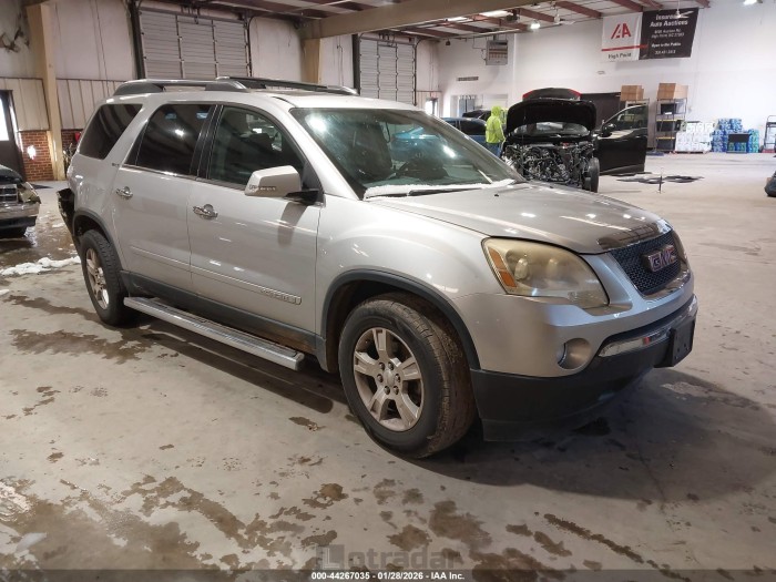 Gmc Acadia 2008 VIN 1GKER23738J178317