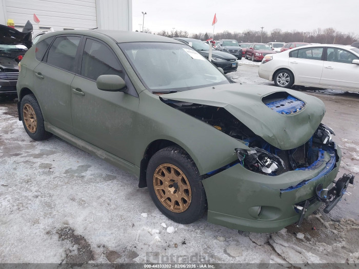 Subaru Impreza 2008 VIN JF1GH75648H823305