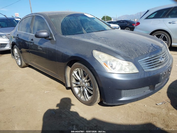 Infiniti G 2007 VIN JNKBV61E37M725875