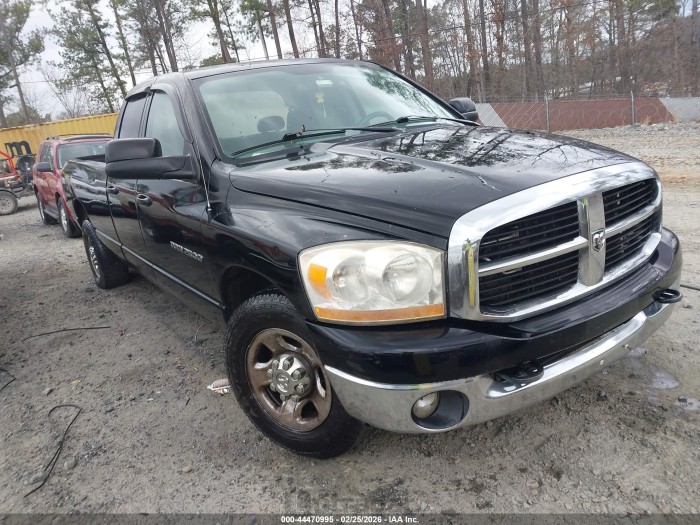 Dodge Ram 2006 VIN 3D7KR28C26G115055