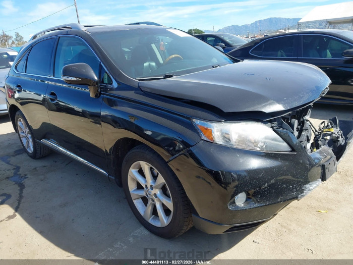 Lexus Rx 2010 VIN 2T2BK1BA0AC016071