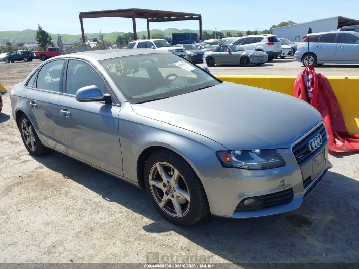 Audi A4 2009 VIN WAULF78K79N032970