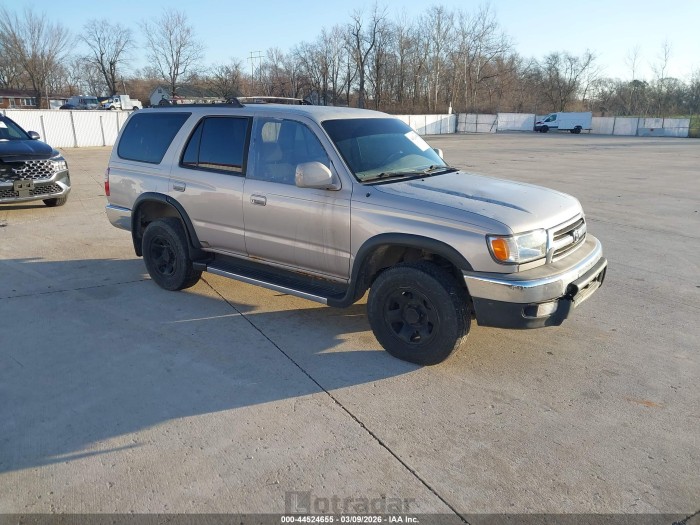 Toyota 4runner 2000 VIN JT3GN86RXY0172332