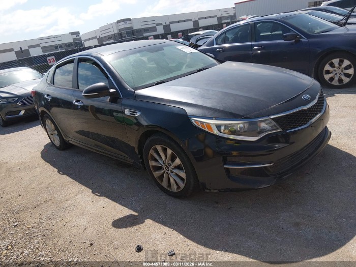 Kia Optima 2016 VIN 5XXGT4L30GG021085