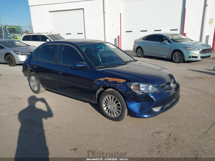 Honda Civic 2005 VIN 2HGES26795H584726