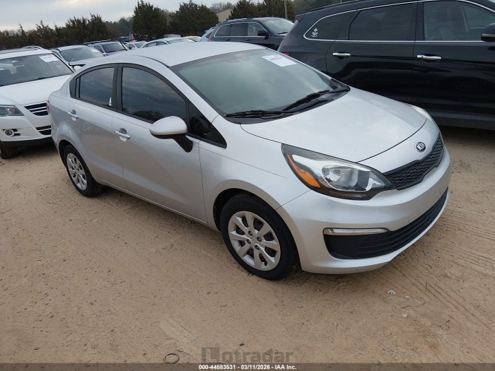 Kia Rio 2016 VIN KNADM4A3XG6640601