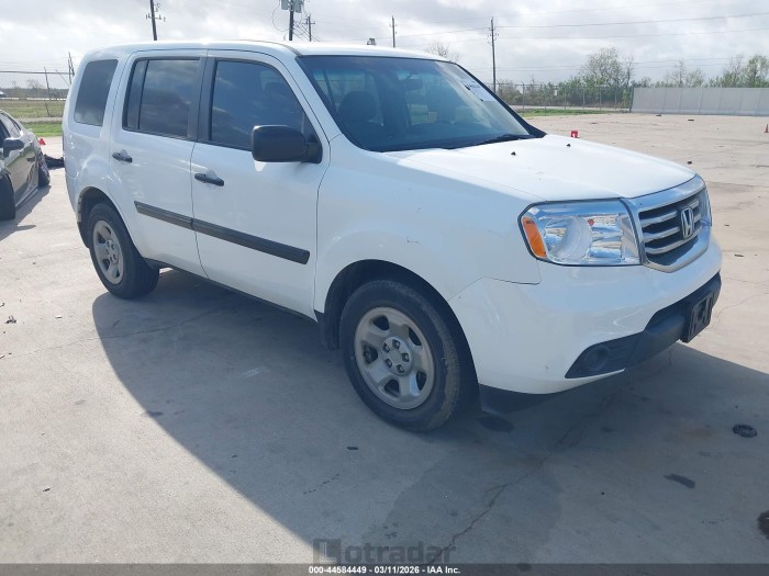 Honda Pilot 2015 VIN 5FNYF3H29FB016961