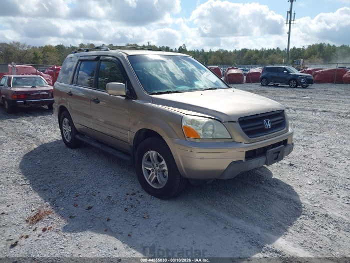 Honda Pilot 2005 VIN 2HKYF18715H507167