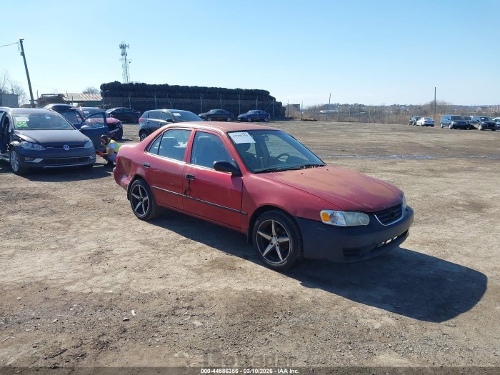 Toyota Corolla 2001 VIN 2T1BR12EX1C492010