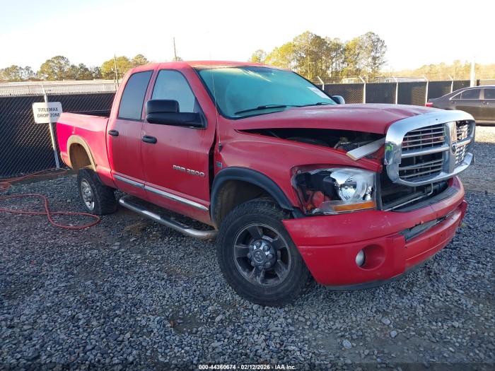 Dodge Ram 2006 VIN 3D7KS28D26G111293