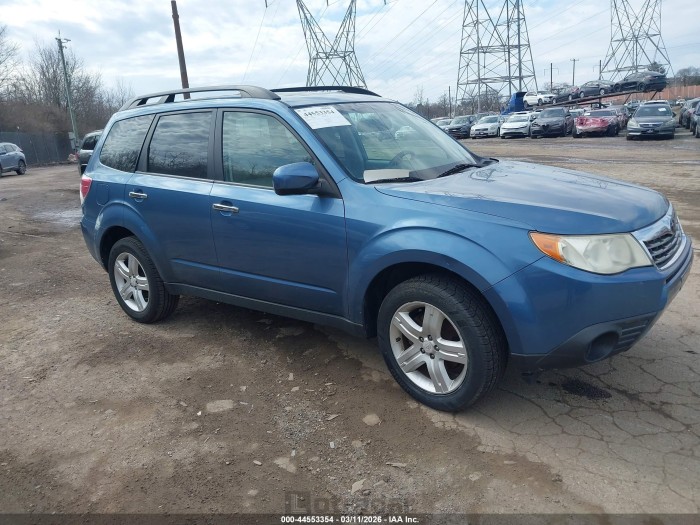 Subaru Forester 2010 VIN JF2SH6CC2AH797690