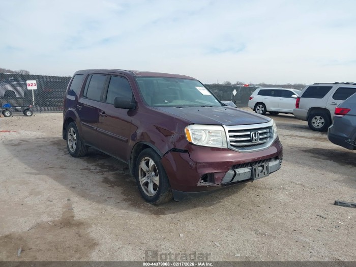 Honda Pilot 2015 VIN 5FNYF3H73FB005496