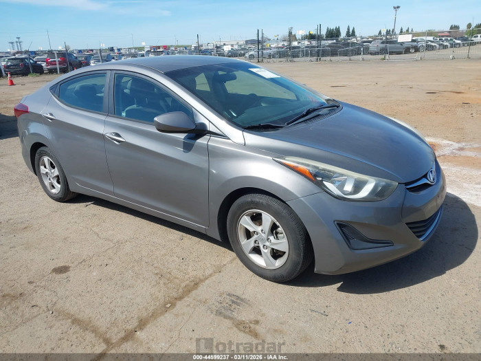 Hyundai Elantra 2014 VIN 5NPDH4AE5EH512665