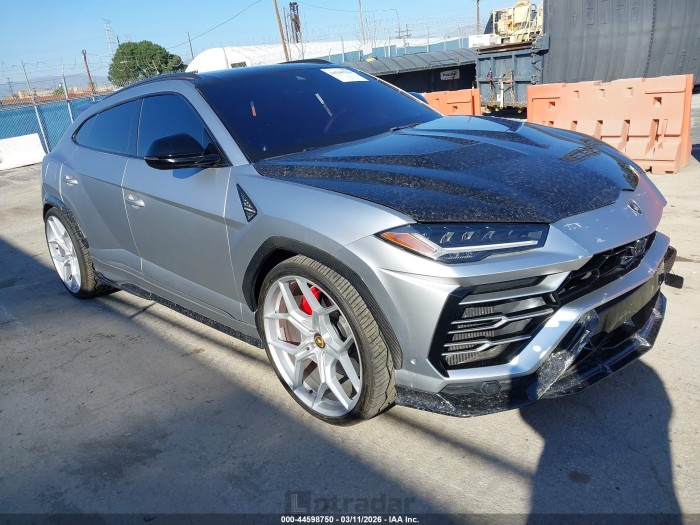 Lamborghini Urus 2019 VIN ZPBUA1ZL2KLA04790