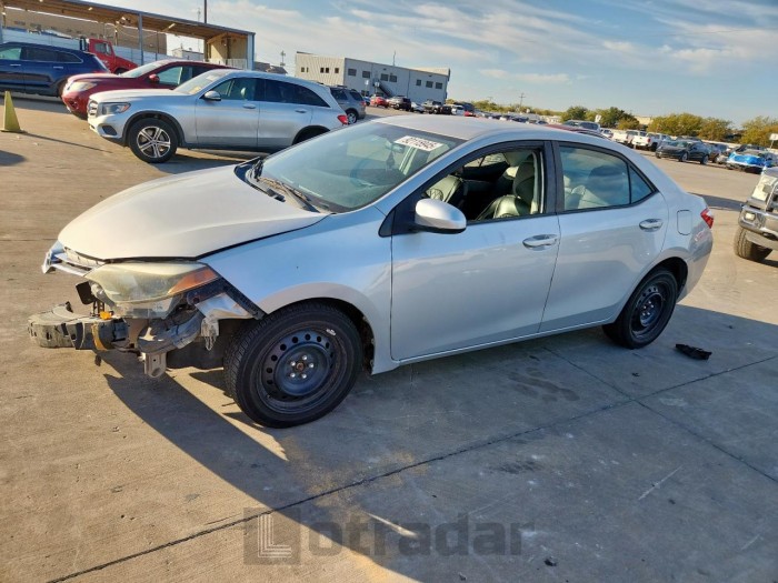 Toyota Corolla 2015 VIN 2T1BURHE5FC257767
