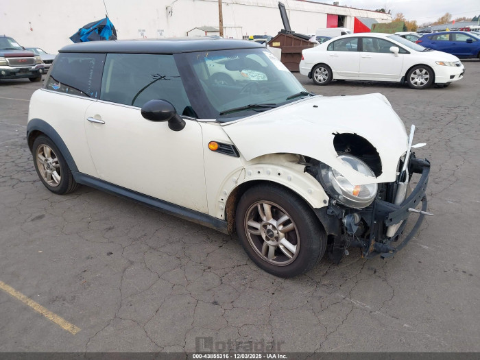 Mini Cooper 2012 VIN WMWSU3C55CT257855