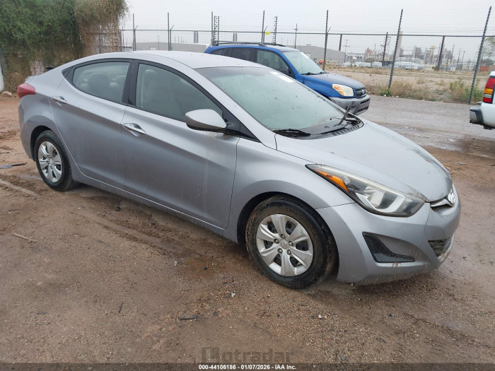 Hyundai Elantra 2016 VIN 5NPDH4AE4GH681644