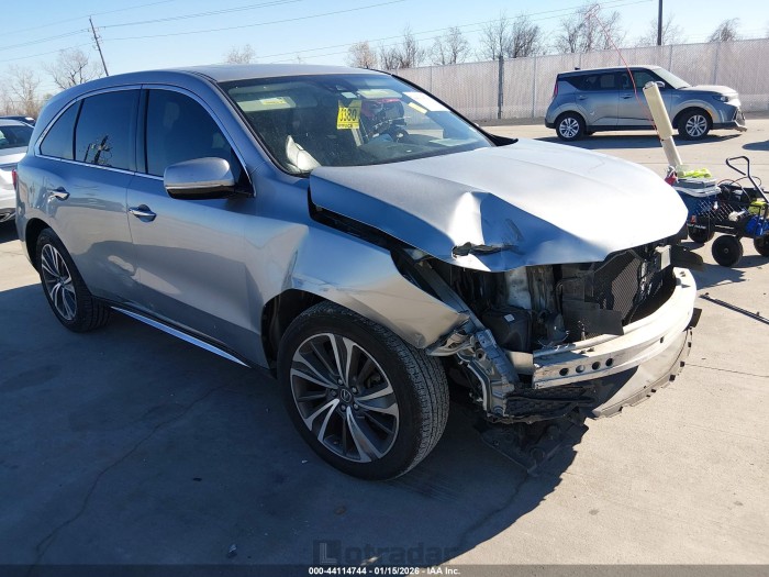 Acura Mdx 2019 VIN 5J8YD4H52KL009820