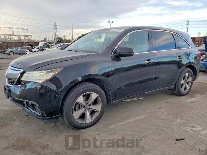 Acura Mdx 2015 VIN 5FRYD3H29FB001462