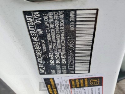 Mercedes-benz Eqe sedan 2024 VIN W1KEG2BB5RF054311