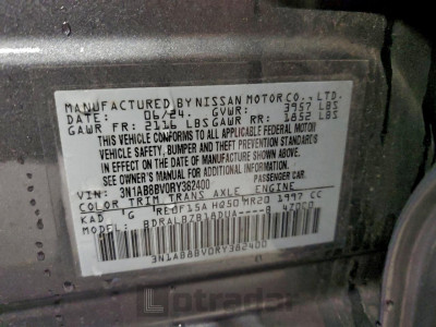 Nissan Sentra 2024 3N1AB8BV0RY382400