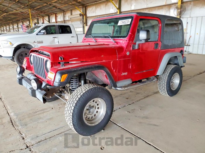 Jeep Wrangler / 2005 VIN 1J4FA39S75P340025