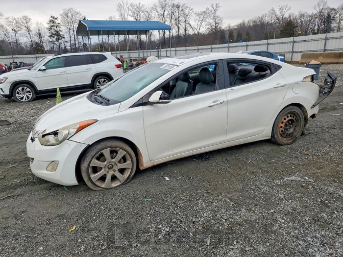 Hyundai Elantra 2012 VIN 5NPDH4AE5CH107404