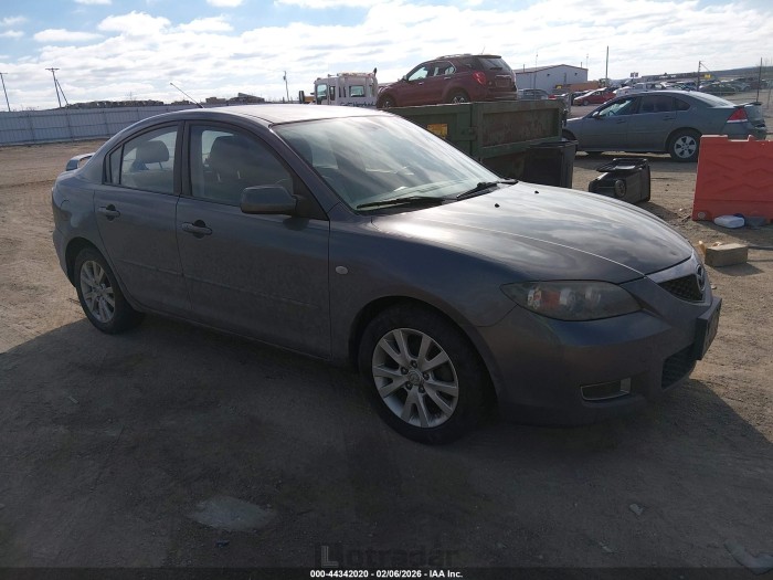 Mazda 3 2008 VIN JM1BK12F781834251