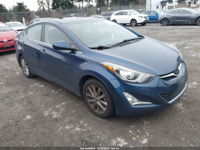 Hyundai Elantra 2015 VIN 5NPDH4AE3FH547464