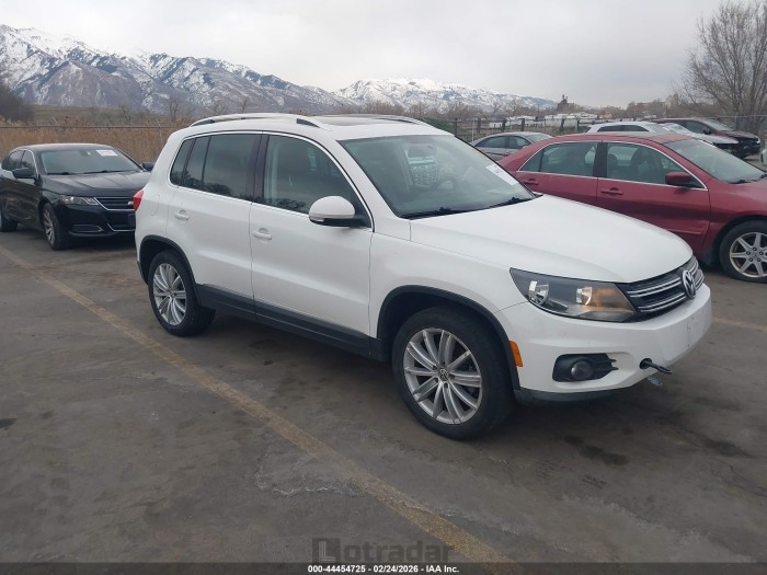 Volkswagen Tiguan 2012 VIN WVGBV7AX4CW518169