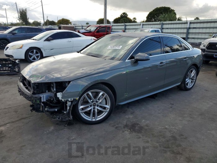 Audi A4 2023 VIN WAUDAAF46PN008094