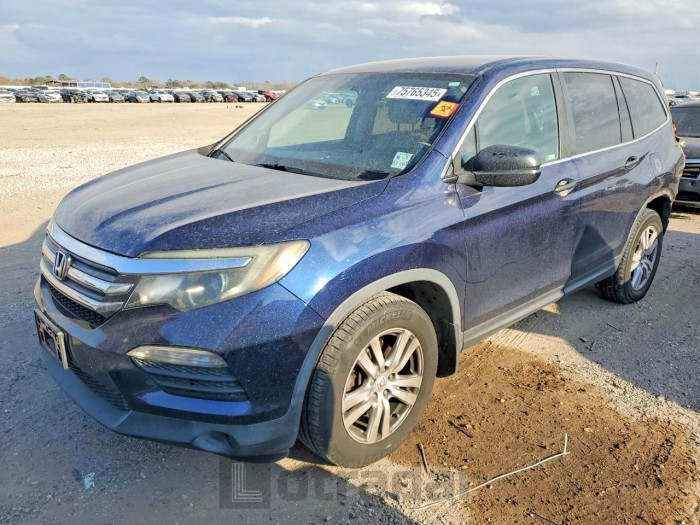 Honda Pilot 2018 VIN 5FNYF5H10JB031683